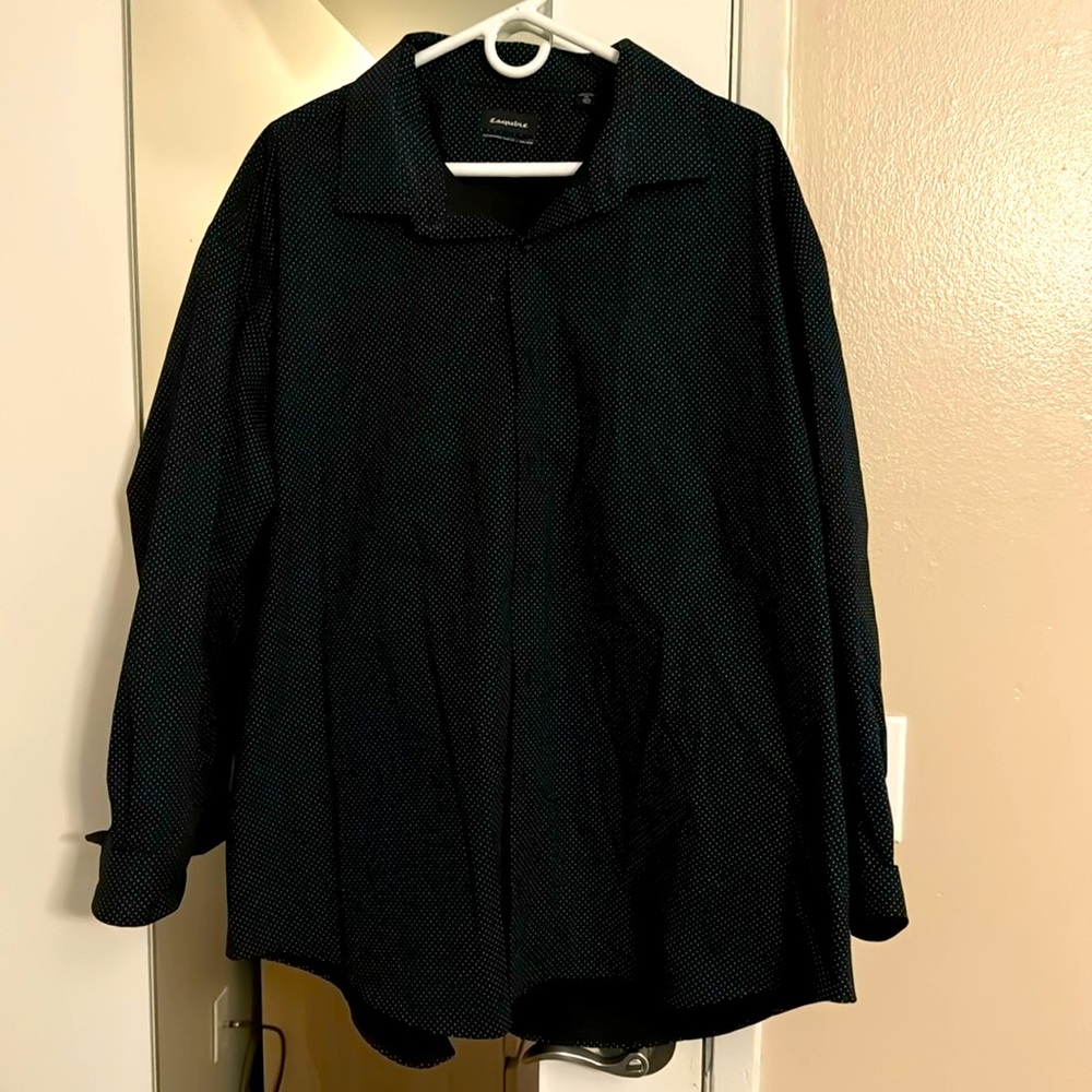 Esquire 34/35, 3xl black with white dots